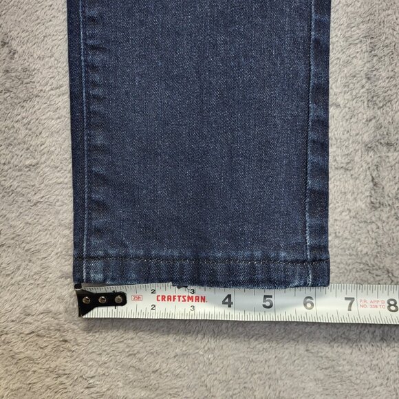 John Varvatos Wight Jeans Mens 32x27 Dark Wash Slim Fit Stretch Denim Distressed - Picture 9 of 13